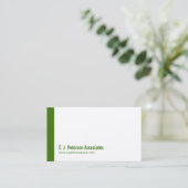 Carte De Visite Code QR vert simple (Debout devant)