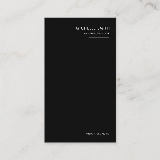 Carte De Visite Code Qr vertical du concepteur graphique noir et b (Devant)