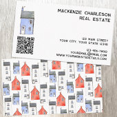 Carte De Visite Code QR Watercolor House