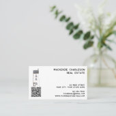 Carte De Visite Code QR Watercolor House (Debout devant)