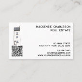 Carte De Visite Code QR Watercolor House (Devant)