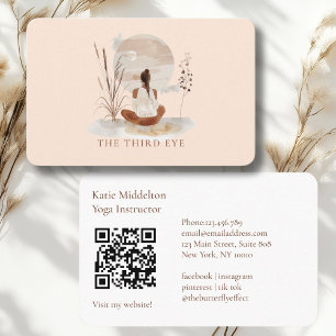 Carte De Visite Code QR - Yoga Reiki Bien-être 
