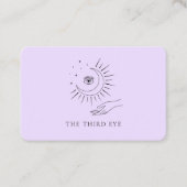 Carte De Visite Code QR - Yoga Reiki Wellness Moon Eye (Devant)