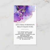 Carte De Visite *~* CODE QR Yummy Violet Bleu Or    DoréAP29 (Dos)