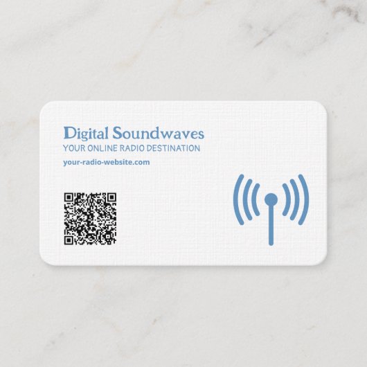 Carte De Visite Code radio QR (Devant)