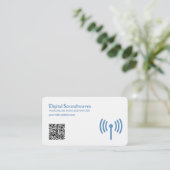 Carte De Visite Code radio QR (Debout devant)
