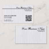 Carte De Visite code rayé de QR (Devant / Derrière)