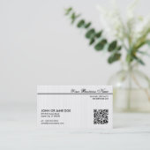 Carte De Visite code rayé de QR (Debout devant)