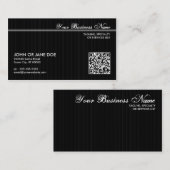 Carte De Visite code rayé de QR (Devant / Derrière)