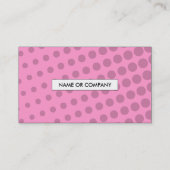 Carte De Visite code rose de l'image tramée QR (Dos)