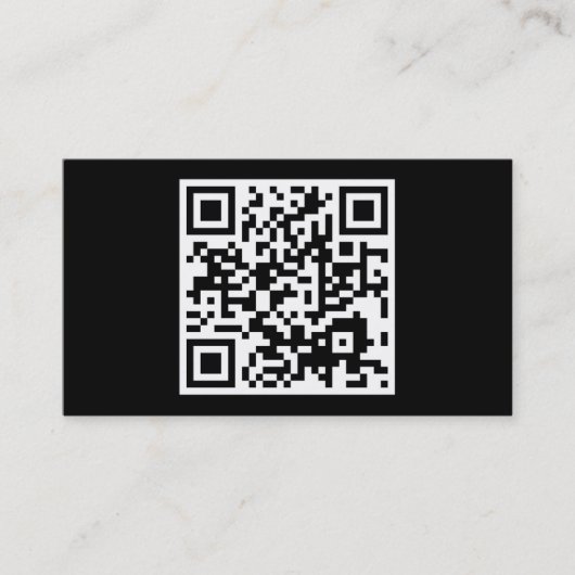 Carte De Visite code simple de QR (Devant)
