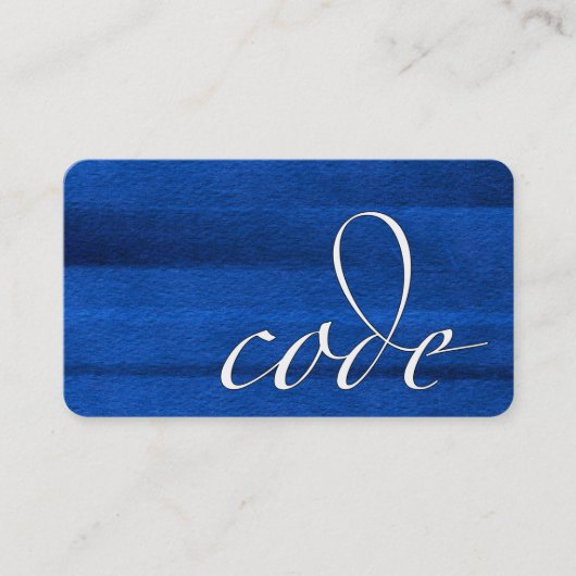 Carte De Visite Code : Singe codeur, Programmeur (Devant)