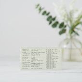 Carte De Visite Code source (Debout devant)