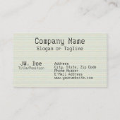 Carte De Visite Code source (Dos)