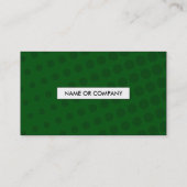 Carte De Visite code vert de l'image tramée QR (Dos)