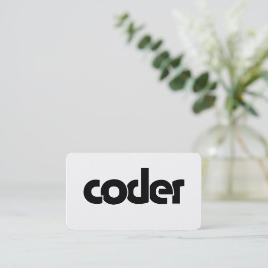 Carte De Visite Coder (Debout devant)
