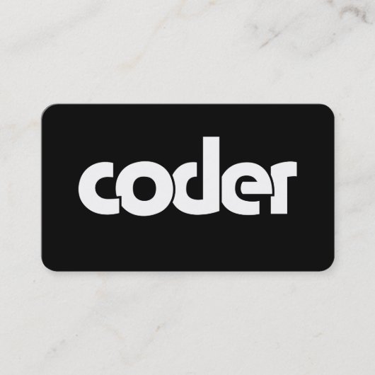 Carte De Visite Codeur (Devant)