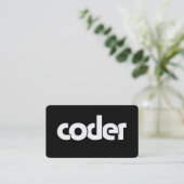 Carte De Visite Codeur (Debout devant)