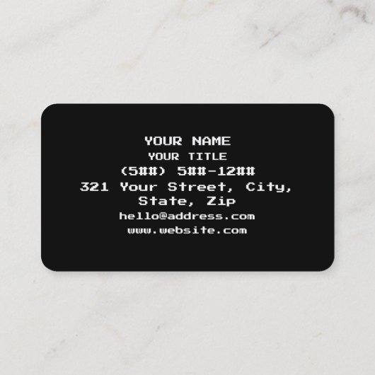 Carte De Visite Codeur (Dos)