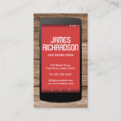 Carte De Visite Codeur d'ingénieur logiciel pour les développeurs (Devant)