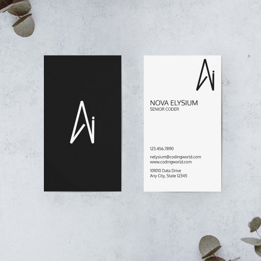 Carte De Visite Codeur d'intelligence artificielle