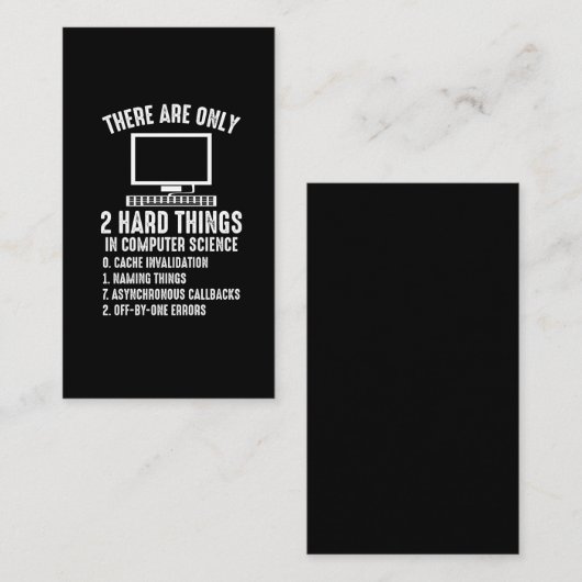 Carte De Visite Codeur ingénieur programmeur informatique (Devant / Derrière)