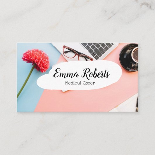 Carte De Visite Codeur Médicale du poste de soins de santé (Devant)