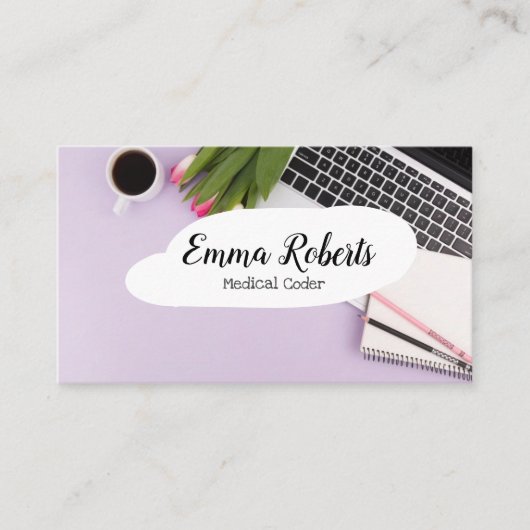 Carte De Visite Codeur Médicale du poste de soins de santé (Devant)