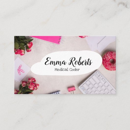 Carte De Visite Codeur Médicale du poste de soins de santé (Devant)