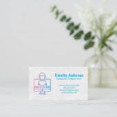 Carte De Visite Coding | Software Engineer (Debout devant)