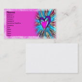 Carte De Visite Coeur abstrait (Devant / Derrière)