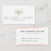 Carte De Visite Coeur aimé (Devant / Derrière)