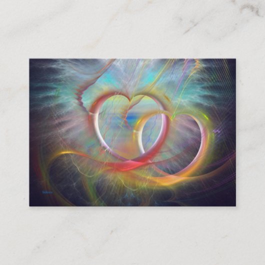 Carte De Visite Coeur au coeur (Devant)