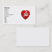 Carte De Visite coeur d'ange (Devant / Derrière)