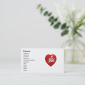 Carte De Visite coeur d'ange (Debout devant)