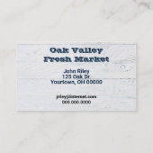 Carte De Visite Coeur de bleuet frais (Dos)