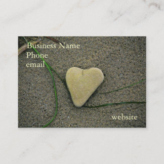 Carte De Visite Coeur de carte-Personnaliser d'affaires de pierre