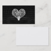 Carte De Visite Coeur de diamant (Devant / Derrière)