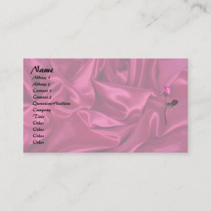 Carte De Visite Coeur de satin rose !