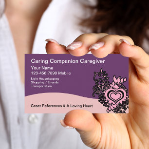 Carte De Visite Cœur de soignant Conception florale