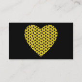 Carte De Visite Coeur de tournesol (Dos)