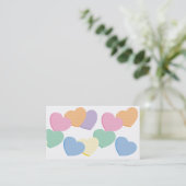 Carte De Visite Coeur de Valentine (Debout devant)