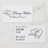 Carte De Visite Coeur d'infini (Devant / Derrière)