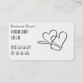 Carte De Visite Coeur d'infini (Dos)