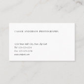 Carte De Visite Coeur doré moderne personnalisé (Dos)