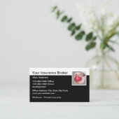 Carte De Visite Coeur du courtier d'assurance (Debout devant)