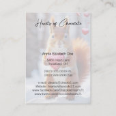 Carte De Visite Coeur en boîte d'écureuil rouge mignon (Dos)