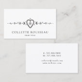 Carte De Visite Coeur Et Céleste (Devant / Derrière)
