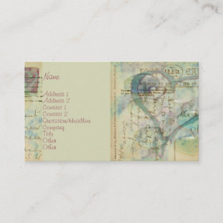 Carte De Visite Coeur-Fait face
