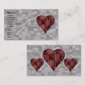 CARTE DE VISITE COEUR GRUNGE (Devant / Derrière)